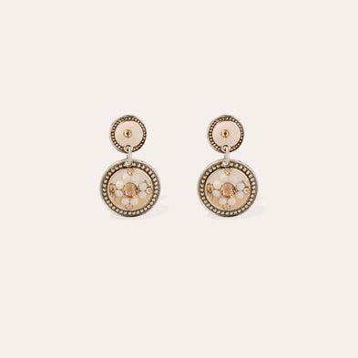 Boucles d'oreilles Sequin argentées