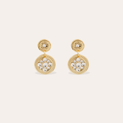 Gold Sequin Earrings