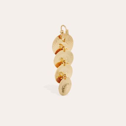 Boucles d'oreilles Very Diva quadruple petit modèle dorées