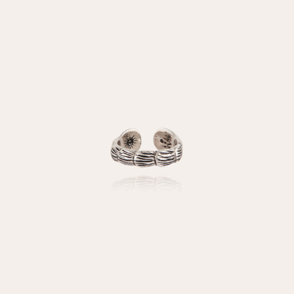 Anillo Liane tipo aro plateado