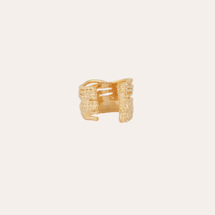Bague Liane manchette dorée