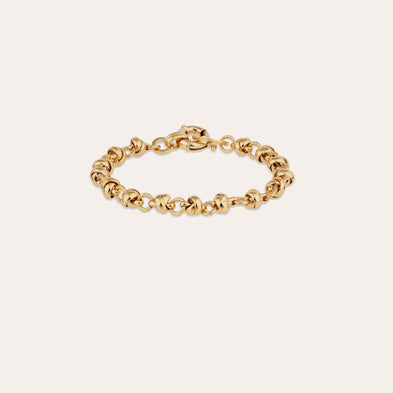 Atik-Armband mit vergoldeter Kette 
