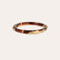 Pulsera tipo brazalete Cobra de acetato dorado - Marrón