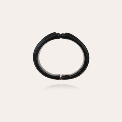 Pulsera «Écume» dorada - Negra