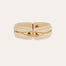 Pulsera «Écume» de acetato dorado - Marfil