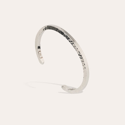 Bracelet Eliot martelé argenté