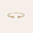 Bracelet Épique strass grand modèle doré