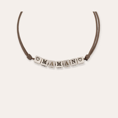 silver-plated "Maman" Bracelet