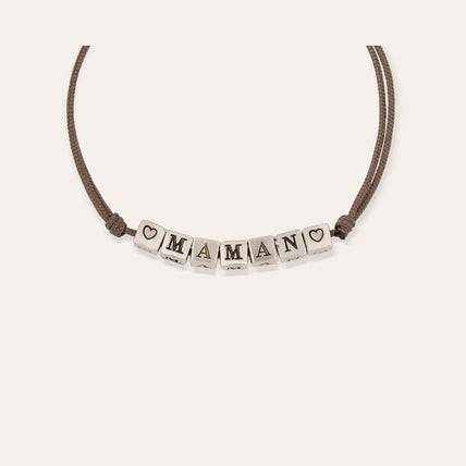 Bracelet Maman argenté