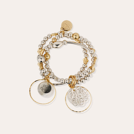 Merlin Idylle Two-Tone Bracelet - White Mother-of-Pearl