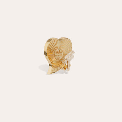 Boucles d'oreilles puces  grand modèle Mirage - Nacre blanche