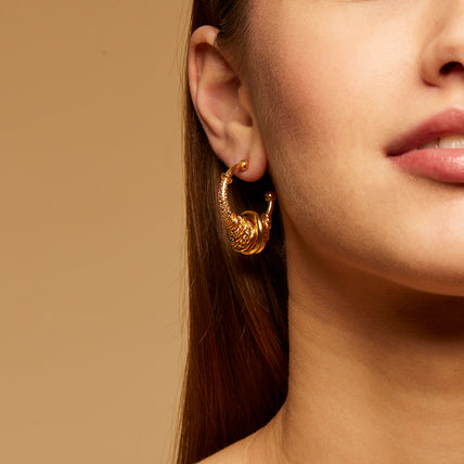 Pendientes de aro Maranzana « small size » dorados