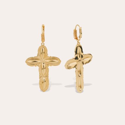 Boucles d'oreilles Tao Pax dorées
