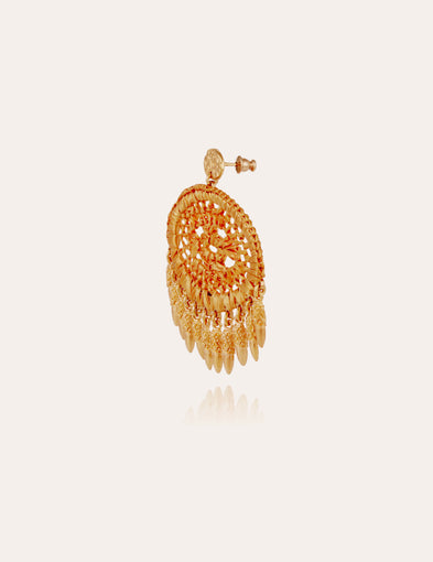 Boucles d'oreilles Fanfan raphia