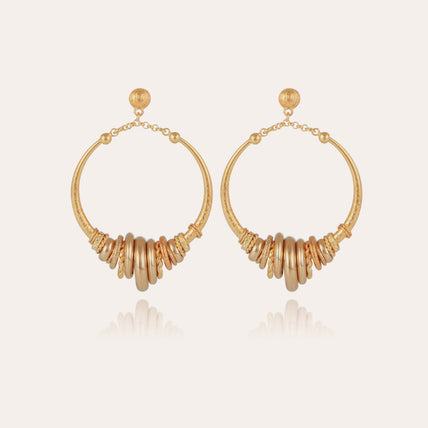 Boucles d'oreilles Maranzana dorées