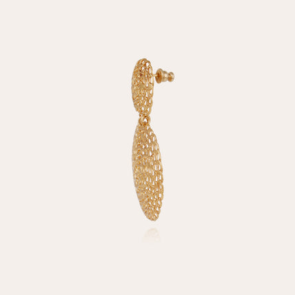 Boucles d'oreilles Onde Gourmette petit modèle