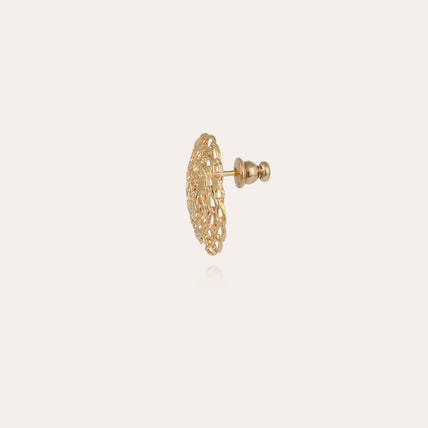 Boucles d'oreilles puces Onde Gourmette