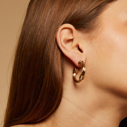 Pendientes de aro Ariane « small size » dorados