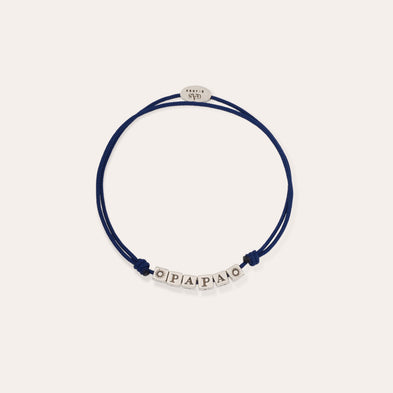 Bracelet Papa grand modèle argenté