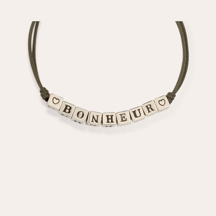 Bracelet Bonheur argenté