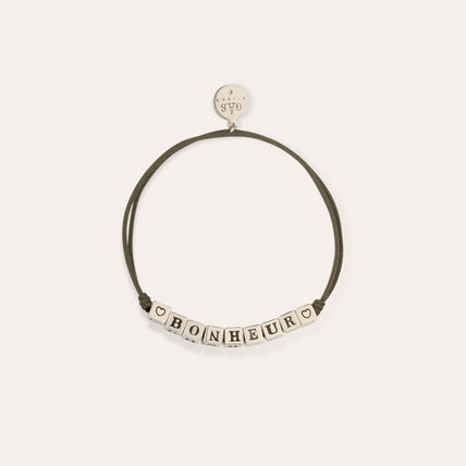 Bracelet Bonheur argenté