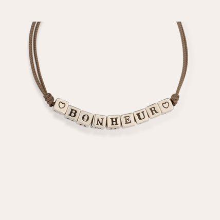 Bracelet Bonheur argenté