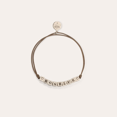 Bracelet Bonheur argenté