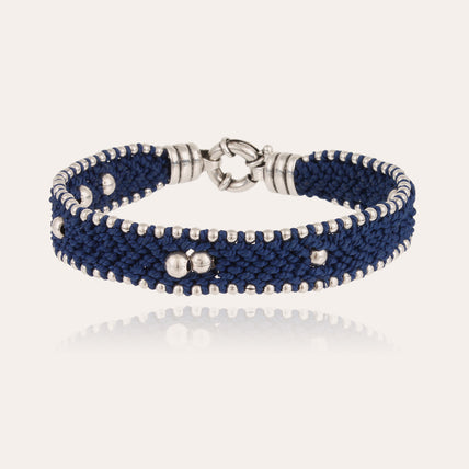 Pulsera Colin ancha plateada