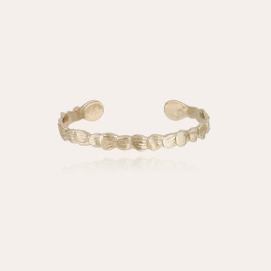 Breites, vergoldetes Liane-Armband im Jonc-Stil
