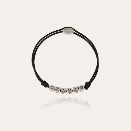 Bracelet Papa grand modèle argenté