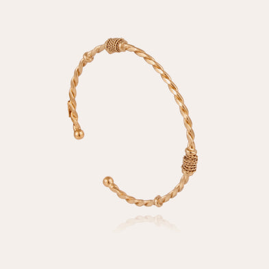 Bracelet jonc Torsade petit modèle doré
