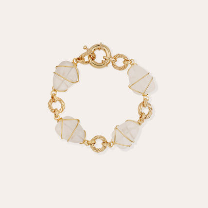 Bracelet Rainbow Multi doré - Cristal de roche