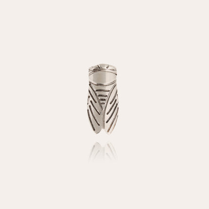 Broche Cigale argentée