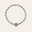 Collier Adrian acétate argenté - Écaille