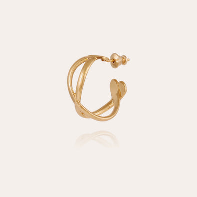 Boucles d'oreilles créoles Destinée dorées 