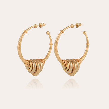 Boucles d'oreilles créoles Maranzana dorées