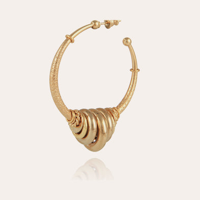 Boucles d'oreilles créoles Maranzana dorées