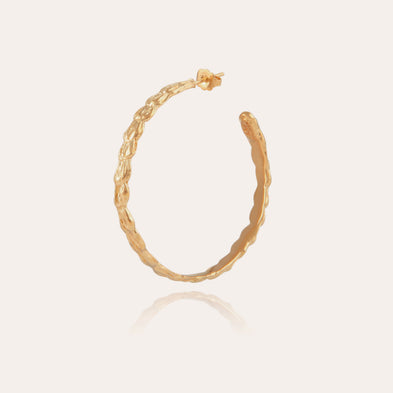Boucles d'oreilles créoles Liane dorées