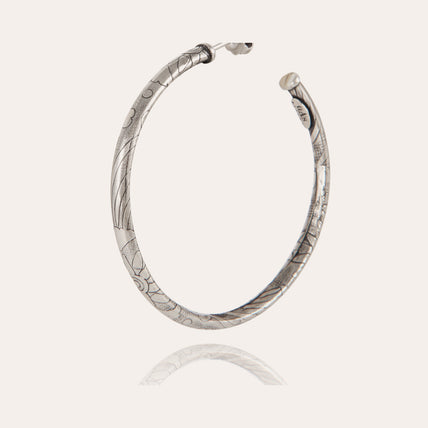 Pendientes de aro Maori « small size » en plata