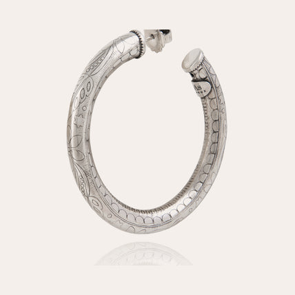 Pendientes de aro Maoro « small size » en plata