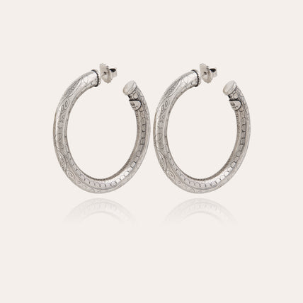 Pendientes de aro Maoro « small size » en plata