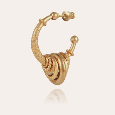 Boucles d'oreilles créoles Maranzana petit modèle dorées