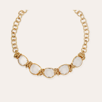 Collar Sirena dorado - Cristal