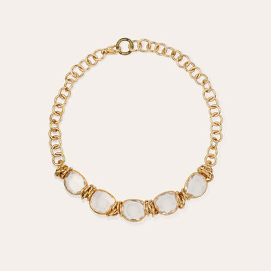Collar Sirena dorado - Cristal