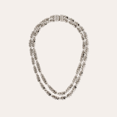 Collar Trevise con acabado de rodio
