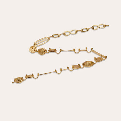 Gold Eclipse Long Necklace