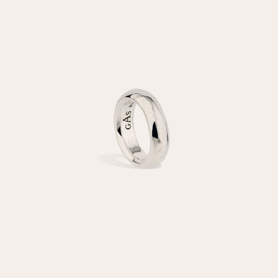 Anillo de boda plateado