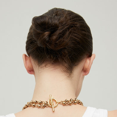 Atik Double Chain Necklace (Gold)