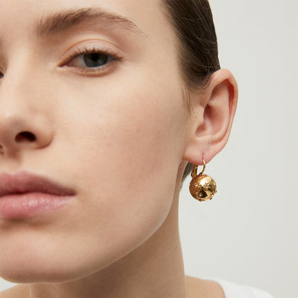 Boucles d'oreilles Comète petit modèle dorées