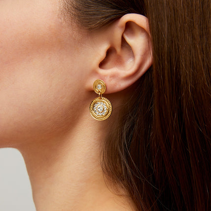 Gold Sequin Earrings